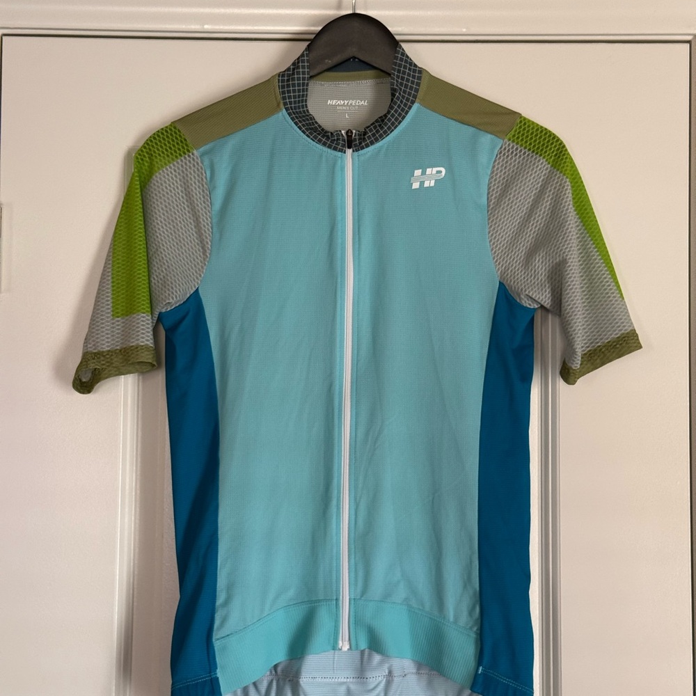 Blue and Green Cycling Jersey